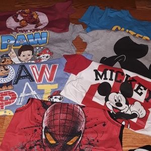 Bundle of character t-shirts size 4T